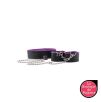 Collier et menottes réversibles Noir Violet Ouch! Collier et menottes réversibles Noir Violet Ouch!