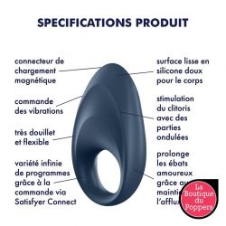 Cockring connecté Mighty One Satisfyer