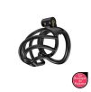 Cage de chasteté Tortille M 7 x 3.4 cm Noire Cage de chasteté Tortille M 7 x 3.4 cm Noire