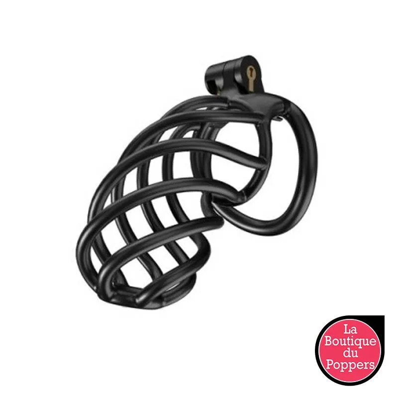 Cage de chasteté Tortille XL 11 x 3.4 cm Noire pas cher