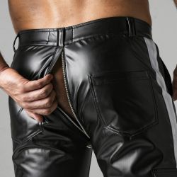 Pantalon MASSIVE RUDE Noir-Blanc