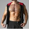 Veste sans manche HOODY MESH Noir-Rouge Veste sans manche HOODY MESH Noir-Rouge
