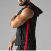 Veste sans manche HOODY MESH Noir-Rouge Veste sans manche HOODY MESH Noir-Rouge
