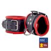 Menottes en cuir pour poignets Noir-Rouge Menottes en cuir pour poignets Noir-Rouge