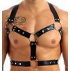 Harnais lanières Fines Thin Chest Simili Noir Harnais lanières Fines Thin Chest Simili Noir
