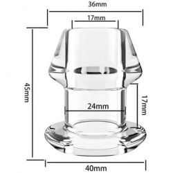 Plug Tunnel avec bouchon Inpull S 4 x 3.6cm