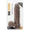 Gode réaliste Mr Magic Dr Skin 19 x 5cm Marron