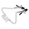 Pince-Tétons avec plaque Slut 38cm Pince-Tétons avec plaque Slut 38cm