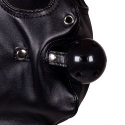 Cagoule avec Masque et Bâillon Blind Mask Gag Noire