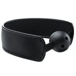 Bâillon Boule Gag Strap Noir pas cher