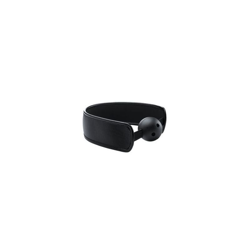 Bâillon Boule Gag Strap Noir pas cher