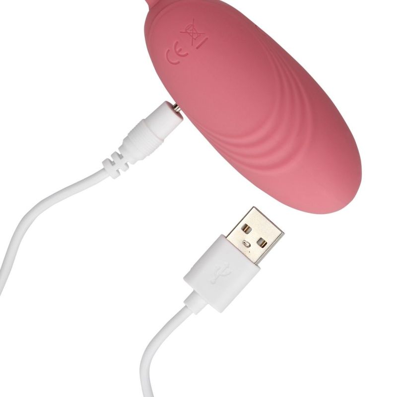 Oeuf vibrant sans fil Egg Soft Vibrator 8 x 3.3 cm Rose pas cher su