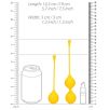 Boules de Kegel en silicone Balls Training Jaunes Boules de Kegel en silicone Balls Training Jaunes
