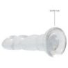 Gode Twist Crystal RealRock 16 x 4cm Transparent