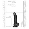 Gode Balls Curved RealRock 12.5 x 3.6cm Noir Gode Balls Curved RealRock 12.5 x 3.6cm Noir