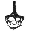 Bâillon avec Crochet nasal Gag Cross noir Bâillon avec Crochet nasal Gag Cross noir