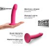 Dildo Real Pleasure Thermo-reactif - S - magenta - Dorcel Dildo Real Pleasure Thermo-reactif - S - magenta - Dorcel