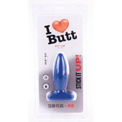 Plug Slim M I Love Butt 11 x 3.7 cm Bleu