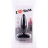 Plug Slim L I Love Butt 14 x 4.8 cm Noir