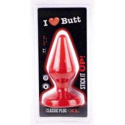 Plug Classic XL I Love Butt 17 x 7.5 cm Rouge