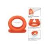 Ballstretcher en silicone Alpha Tri-Ring 38 mm Orange