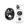 Ballstretcher en silicone Alpha Dual 37 mm Noir