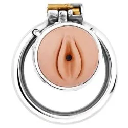 Cage de Chasteté Xtrem Pussy 2 x 3.5cm - Taille : S pas cher