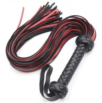 Martinet Lofy Whip 65cm Noir-Rouge pas cher