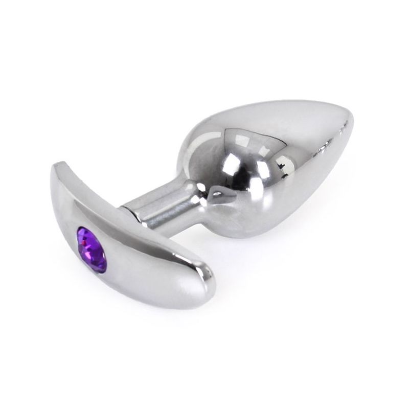 Plug Bijou anal avec base arrondie Curve 6 x 2.8 cm - Bijou Violet Plug Bijou anal avec base arrondie Curve 6 x 2.8 cm - Bijou Violet