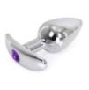 Plug Bijou anal avec base arrondie Curve 6 x 2.8 cm - Bijou Violet Plug Bijou anal avec base arrondie Curve 6 x 2.8 cm - Bijou Violet
