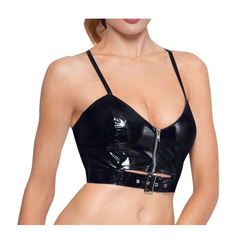 Top VINYL ZIP Noir Top VINYL ZIP Noir