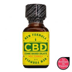 Poppers CBD Green nouvelle formule Propyle 25ml Jaune