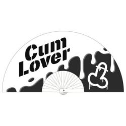 Eventail géant 60cm CUM LOVER pas cher