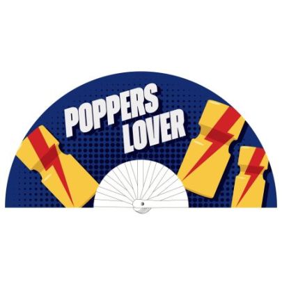 Eventail géant 60cm POPPERS LOVER pas cher