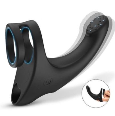 Cockring et Stimulateur périnée Fingeus 10 x 2.5cm - Anneau 30mm