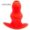 Plug Tunnel Stretch Rouge Extra large 16 x 7.5cm Plug Tunnel Stretch Rouge Extra large 16 x 7.5cm