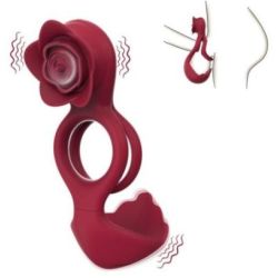 Cockring avec Rose Vibrante ROSEVIBS pas cher