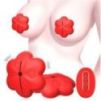 Pinces à Seins Vibrantes Flower Cheast Rouges