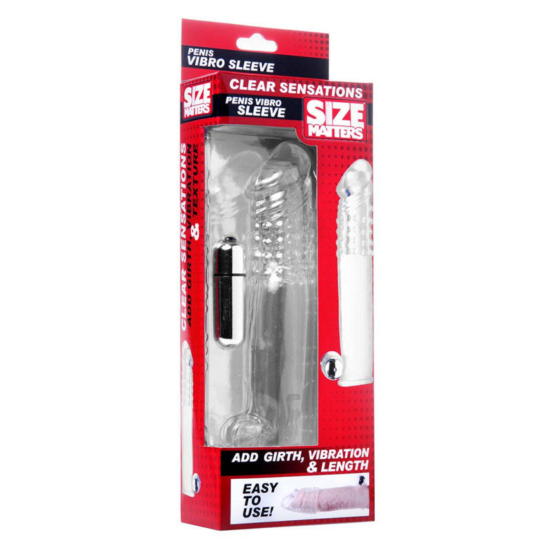 Gaine de penis vibrante Clear Sensations