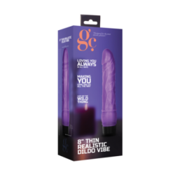 Gode vibrant Realistic 18x4cm Violet pas cher sur la boutique du poppers