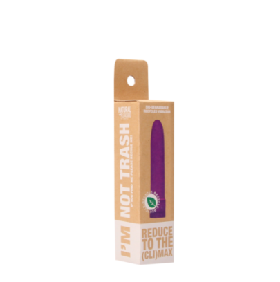 Vibromasseur Plastique Recyclé Biologique Violet - 11.5x2.8cm pas cher sur la boutique du poppers