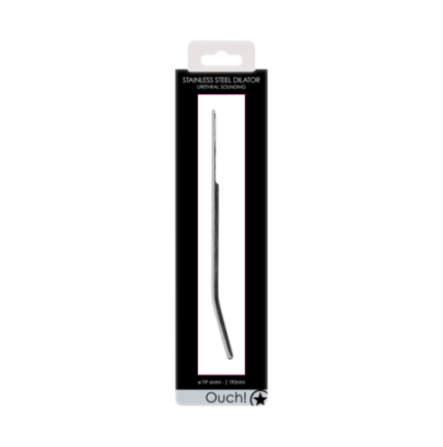 Tige à urètre courbée en acier inoxydable - 13.5x0.6cm pas cher sur la boutique du poppers