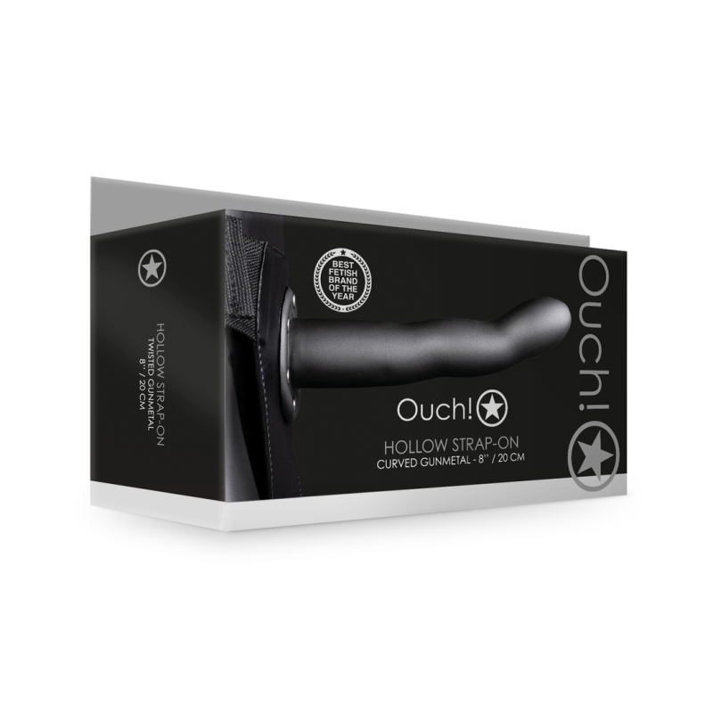 Gode Ceinture creux Gunmtal 20x4cm