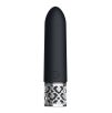 Vibro rechargeable Bijou en silicone 10x2.4cm - Noir