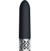 Vibro rechargeable Bijou en silicone 10x2.4cm - Noir