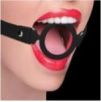 Bâillon en silicone Ring Gag 40mm Noir