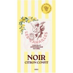 Tablette Chocolat Composees - Base Chocholat Noir / Citron Confit - 100G