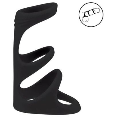 Anneau pénien 3-Loop Noir pas cher