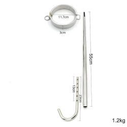 Crochet Anal avec collier acier