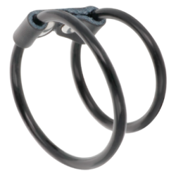 Double Cockring Fins Flexibles Darkness sur La boutique du poppers Double Cockring Fins Flexibles Darkness